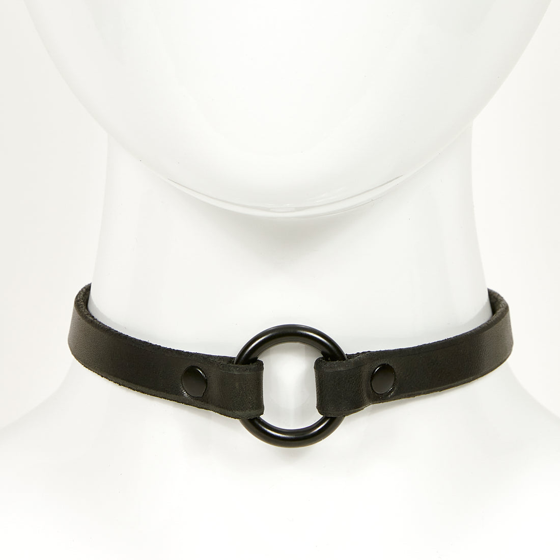 O-ring choker slim BLACK front