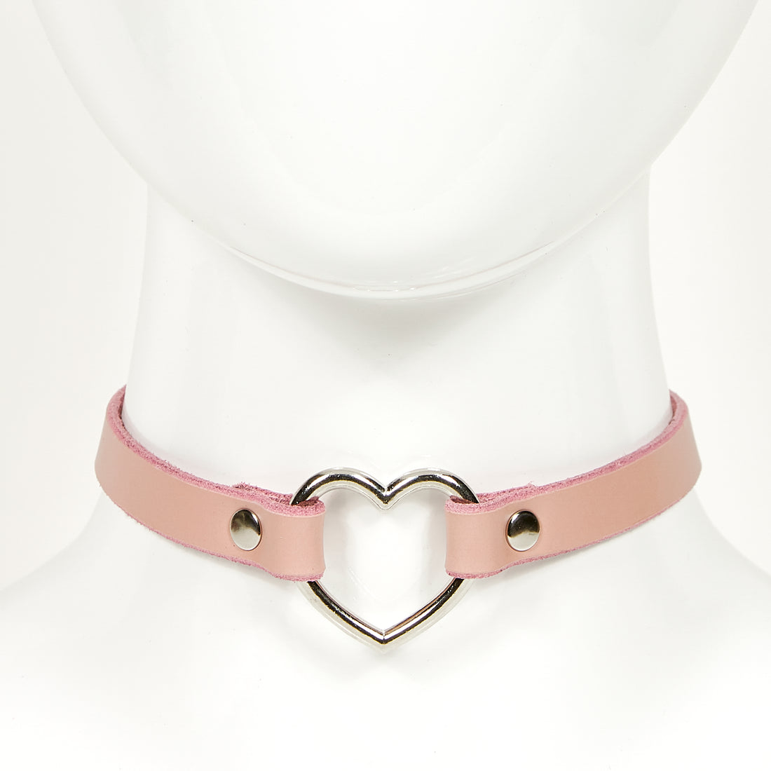 heart choker blush front